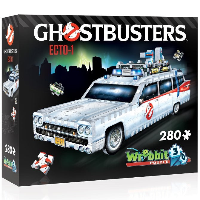 Wrebbit3D: Ghostbuster Ecto-1 - 3D Puzzle (280pc Jigsaw) Board Game