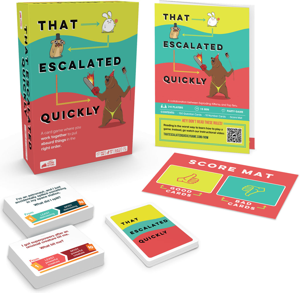 That Escalated Quickly By Exploding Kittens Board Game