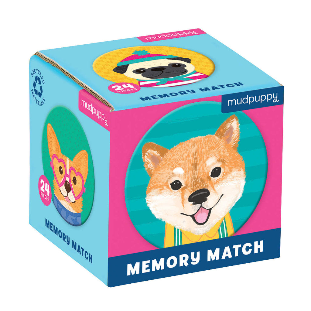 Dog Portraits - Mini Memory Match Board Game