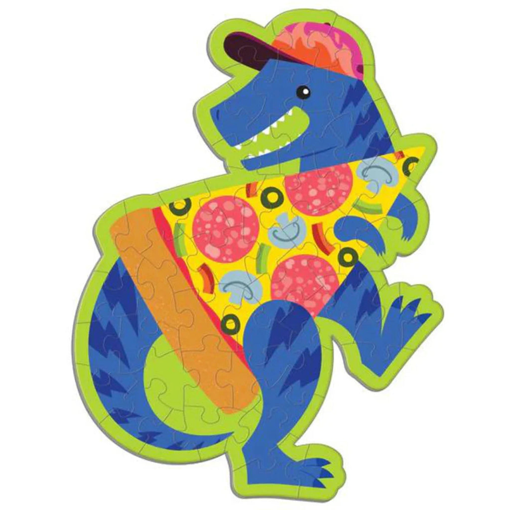 Mudpuppy: Scratch & Sniff Pizzasaurus - Shaped Mini Puzzle (48pc Jigsaw) Board Game