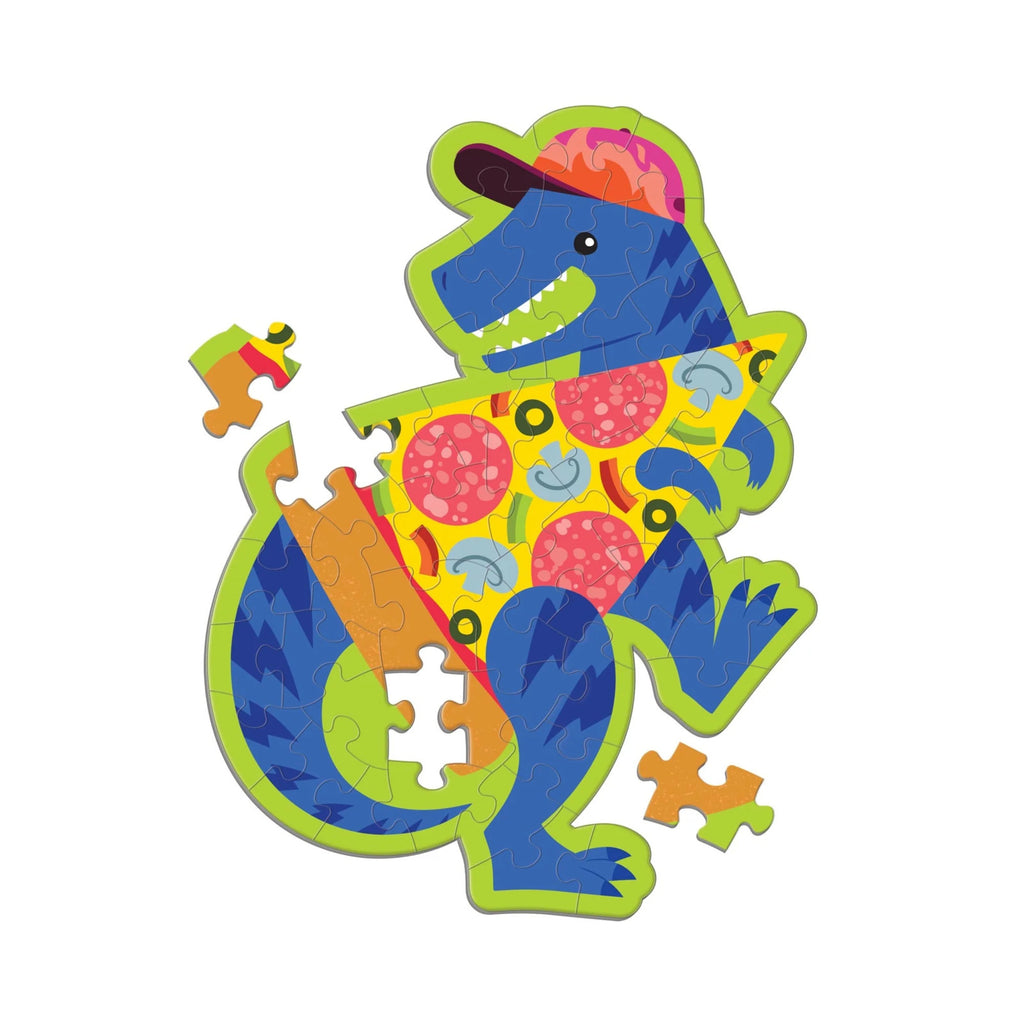 Mudpuppy: Scratch & Sniff Pizzasaurus - Shaped Mini Puzzle (48pc Jigsaw) Board Game