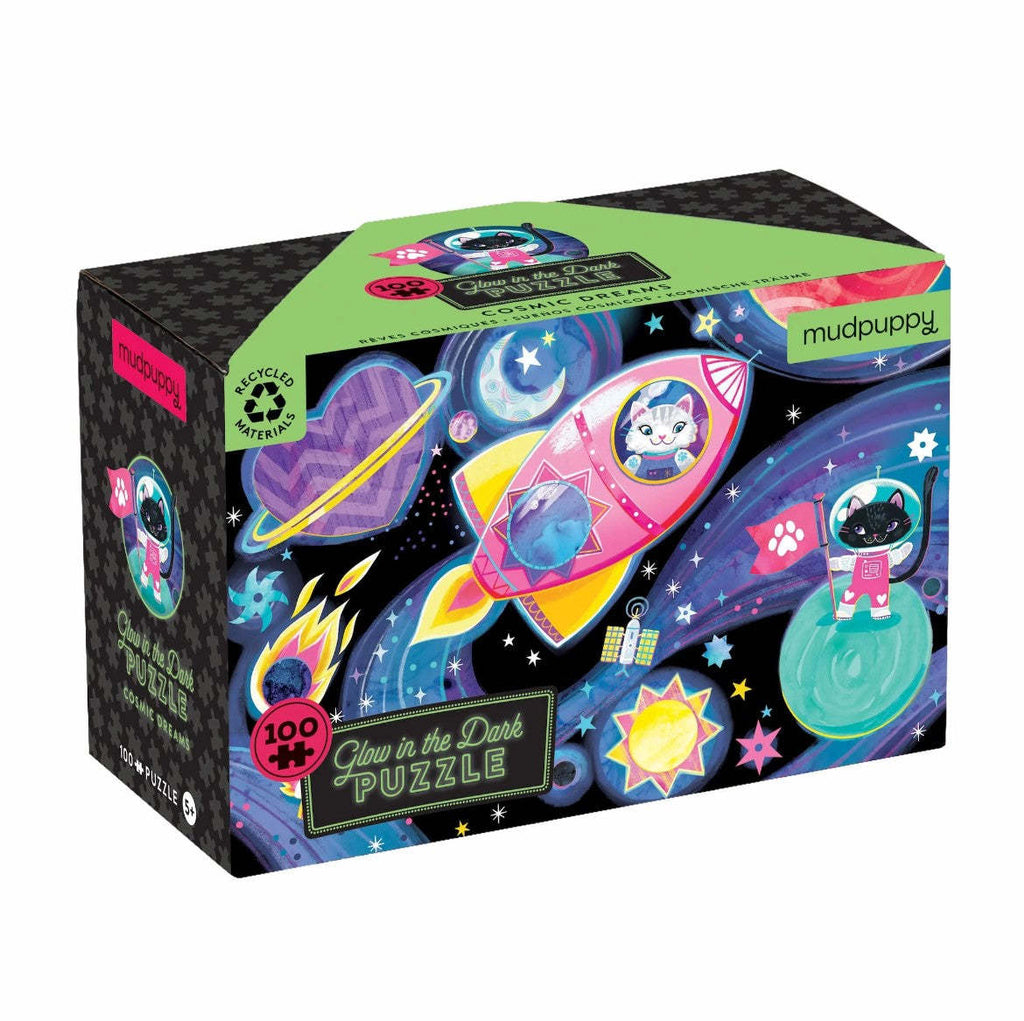 Mudpuppy: Cosmic Dreams - Glow in the Dark Puzzle (100pc Jigsaw) Board Game