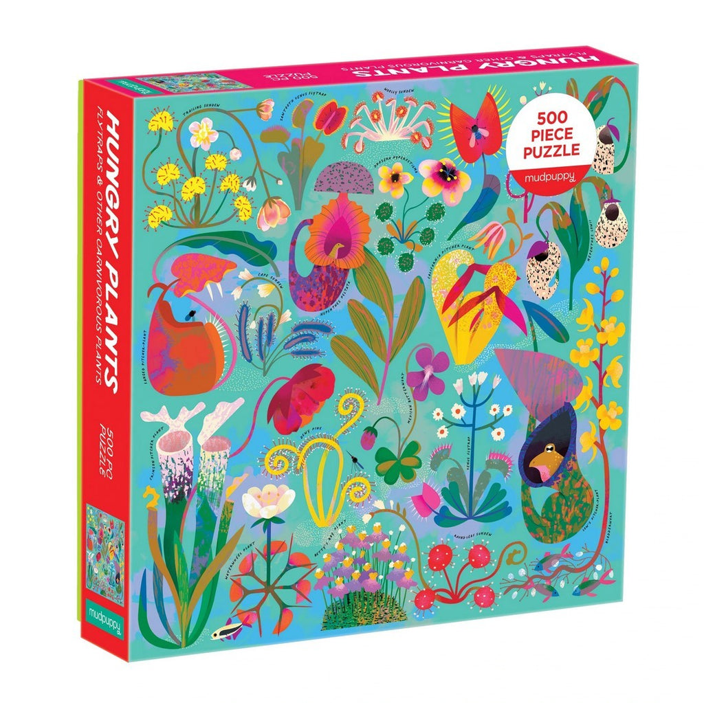 Mudpuppy: Hungry Plants - Family Puzzle (500pc Jigsaw) Board Game