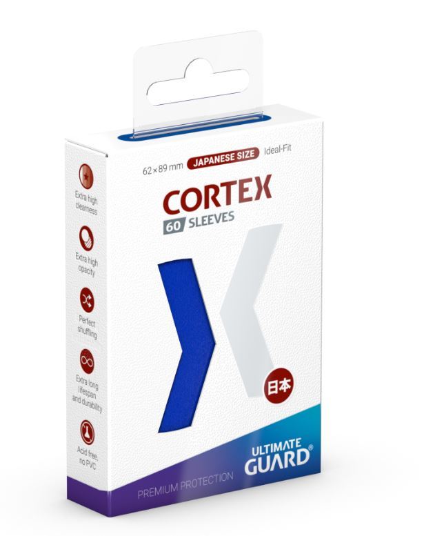 Ultimate Guard: Cortex Japanese Sleeves (60ct) - Glossy Blue