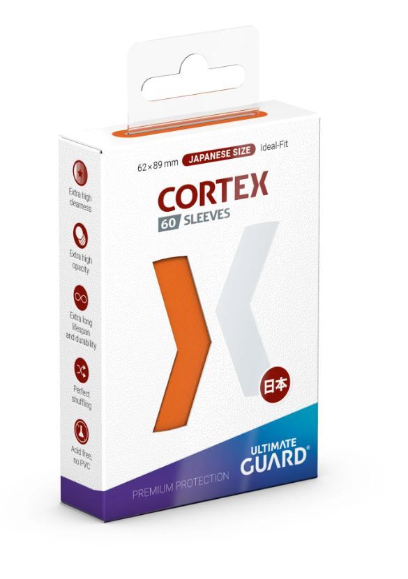 Ultimate Guard: Cortex Japanese Sleeves (60ct) - Glossy Orange