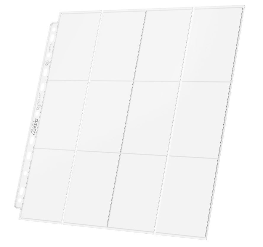 Ultimate Guard: Side-Loading Pages - 24-Pocket QuadRow (Clear) - 10-Pack