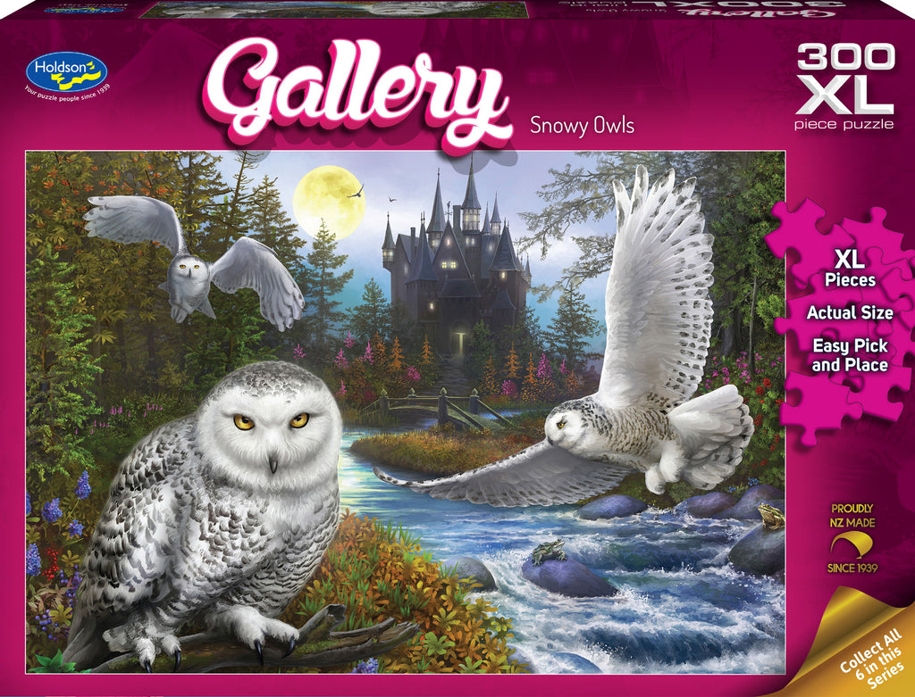 Holdson: Snowy Owls - Gallery Series XL Piece Puzzle (300pc Jigsaw) Board Game