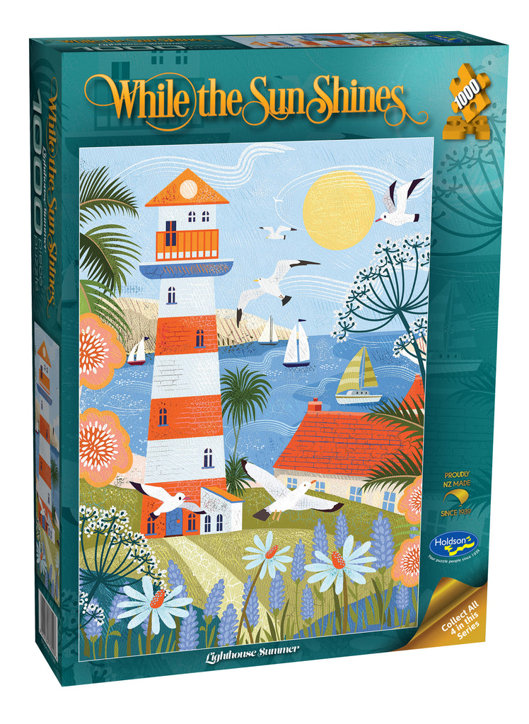 Holdson: Lighthouse Summer - While the Sun Shines Puzzle (1000pc Jigsaw) Board Game