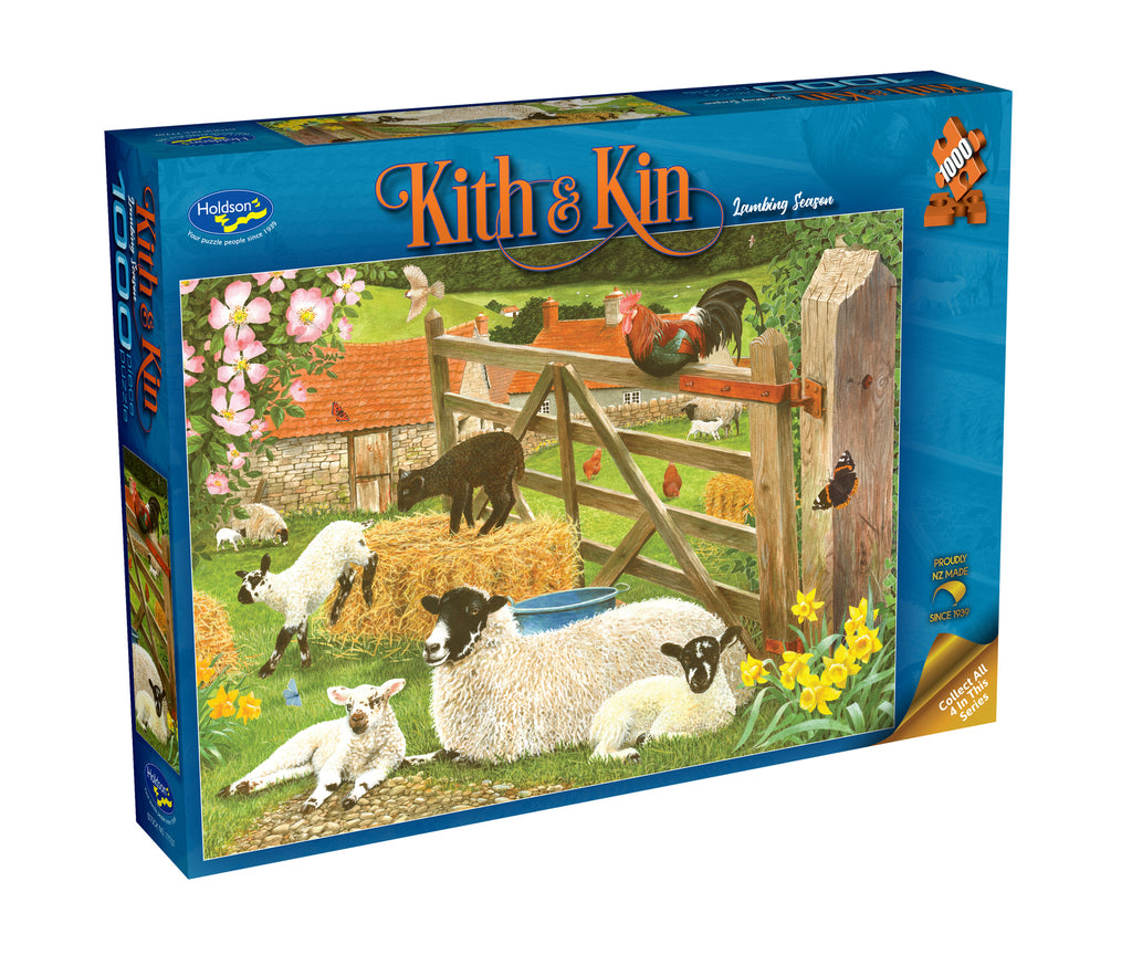 Holdson: Lambing Season - Kith & Kin Puzzle (1000pc Jigsaw) Board Game