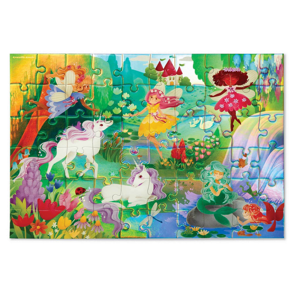 Crocodile Creek: Magical Friends - Holographic Puzzle (60pc Jigsaw) Board Game