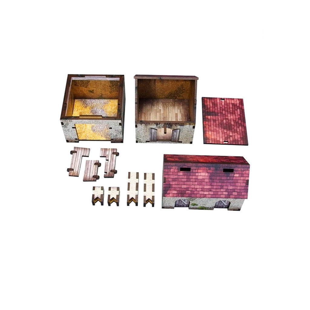 Bolt Action: Pre-Painted Wwii - Normandy Homestead With Outbuildings