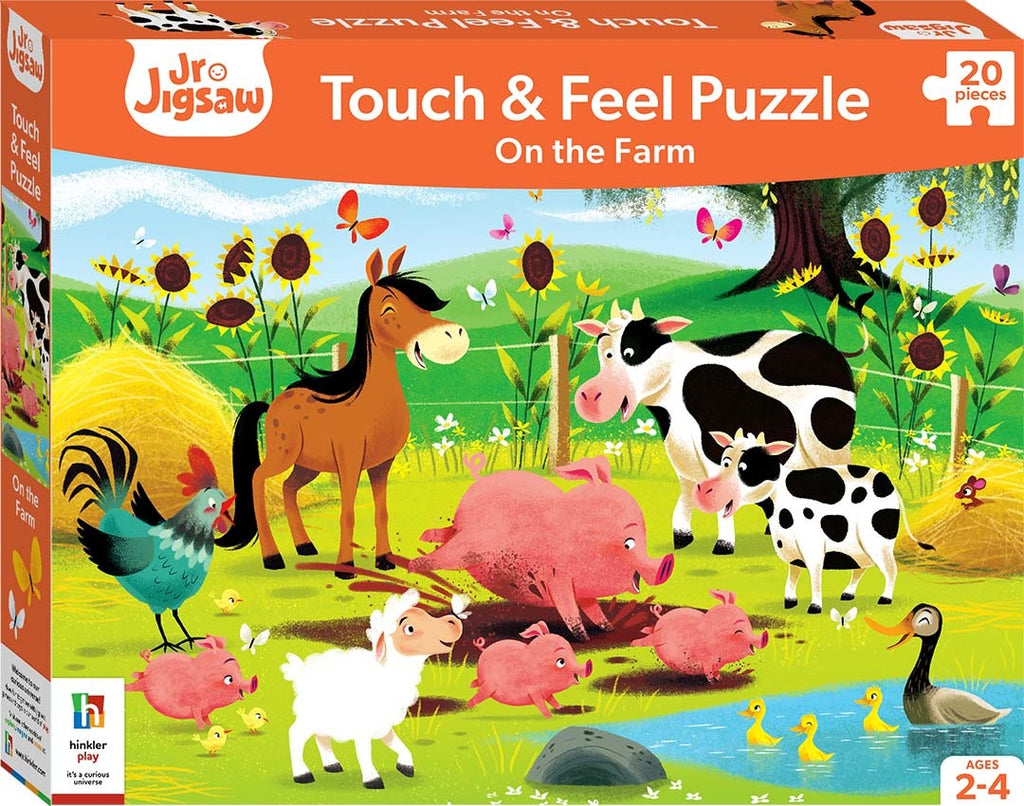 Junior Jigsaw: On the Farm - Touch & Feel Puzzle (20pc Jigsaw) Board Game