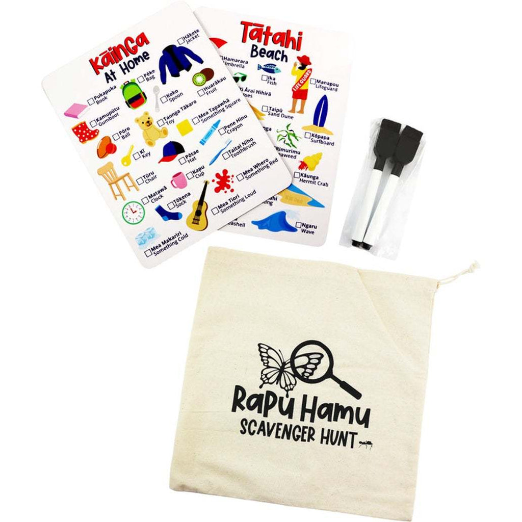 NZ Te Reo Maori Rapu Hamu (Scavenger Hunt) Board Game