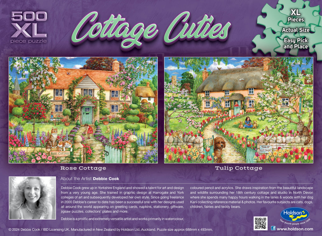 Holdson: Rose Cottage - Cottage Cuties Puzzle (500pc Jigsaw) Board Game