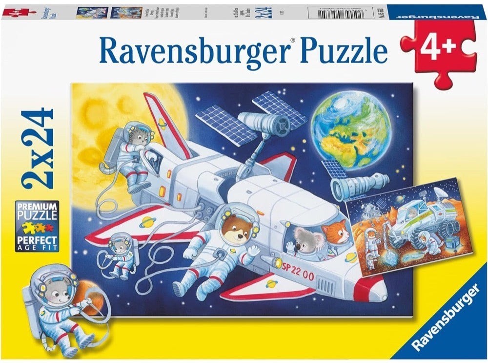 Ravensburger: Journey through Outer Space Puzzles (2x24pc Jigsaws) Board Game