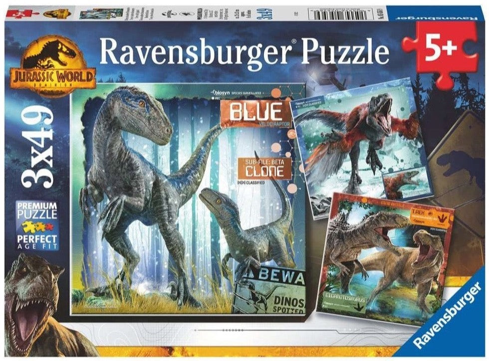 Ravensburger: Jurassic World Domination Puzzles (3x49pc Jigsaws) Board Game