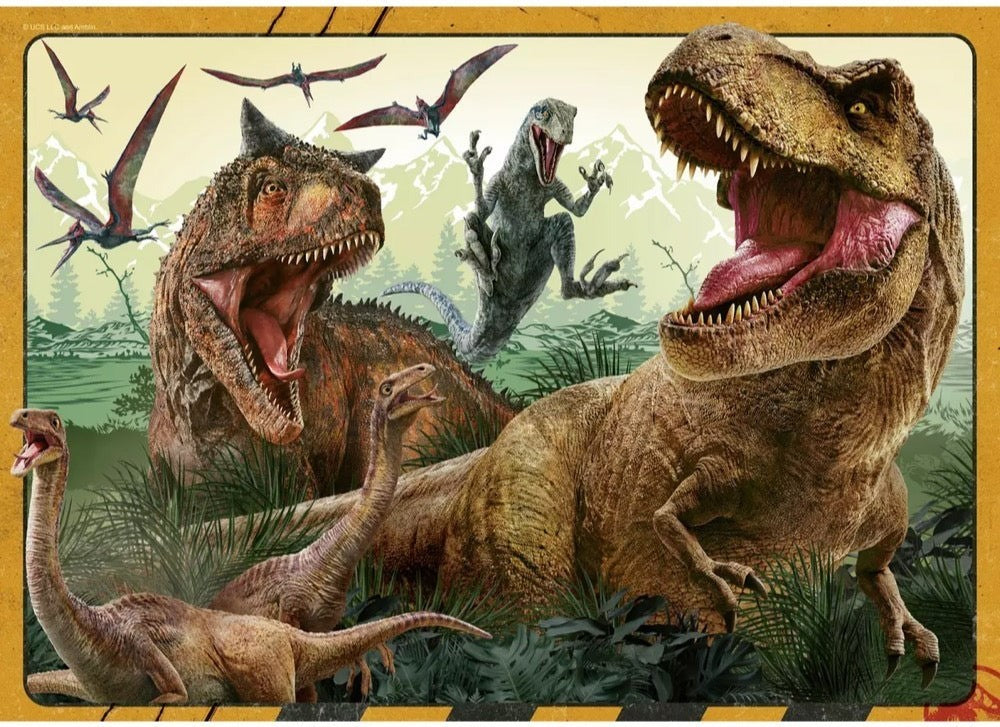 Ravensburger: Jurassic World - Bumper Pack Puzzles (4x100pc Jigsaws) Board Game