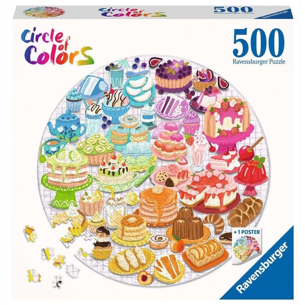Ravensburger: Circle of Colors - Desserts & Pastries Puzzles (500pc Jigsaw) Board Game