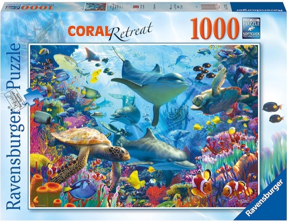 Ravensburger: Coral Reef Retreat Puzzle (1000pc Jigsaw) Board Game