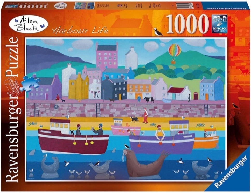 Ravensburger: Alisa Black Harbour Life Puzzle (1000pc Jigsaw) Board Game