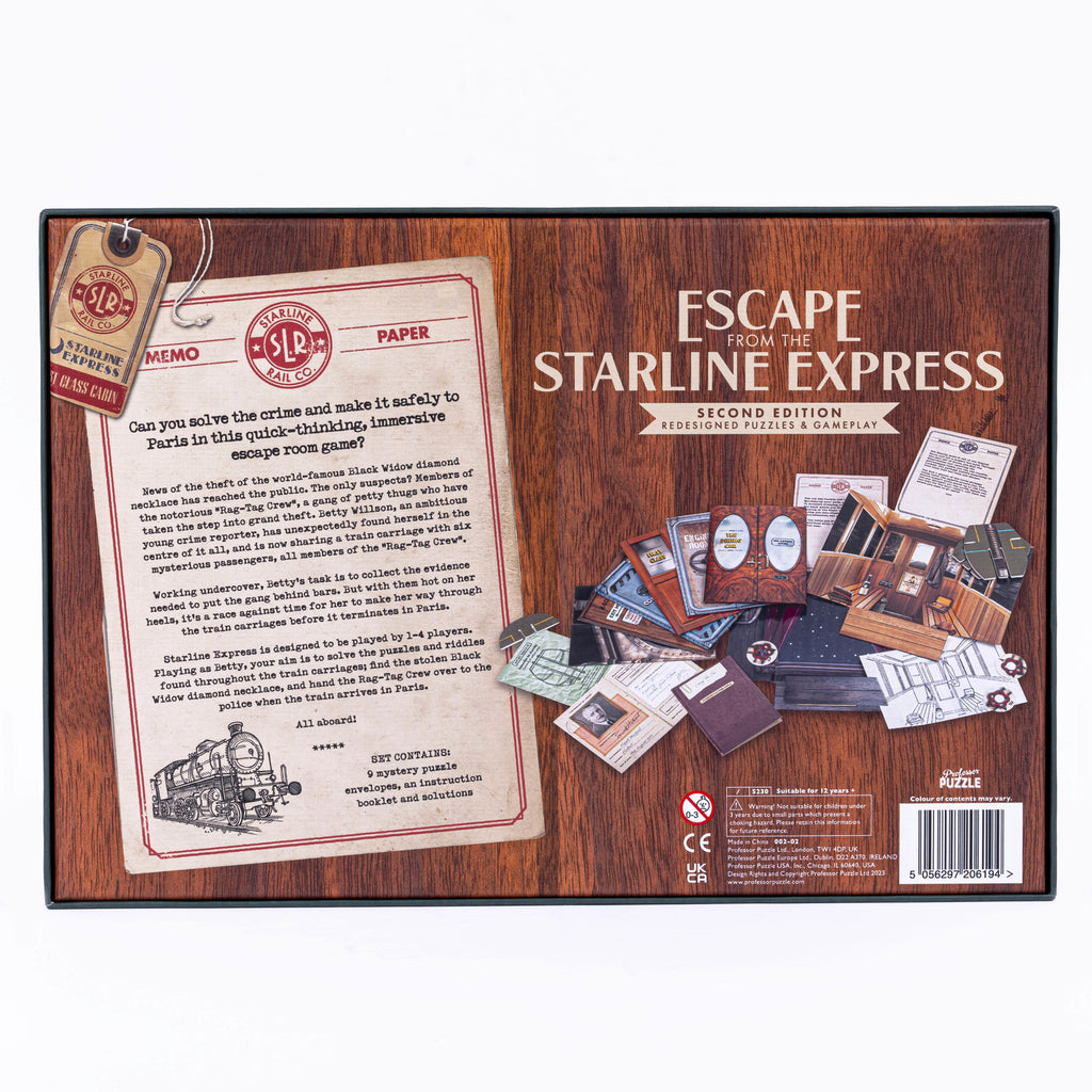 Escape from the Starline Express Board Game