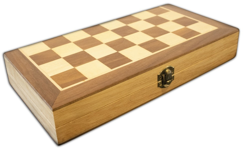 LPG: Wooden Folding Chess/Checkers/Backgammon Set (30cm) Board Game