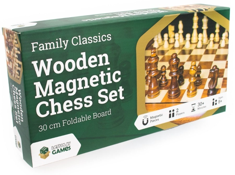 LPG: Wooden Magnetic Chess Set (30cm) Board Game