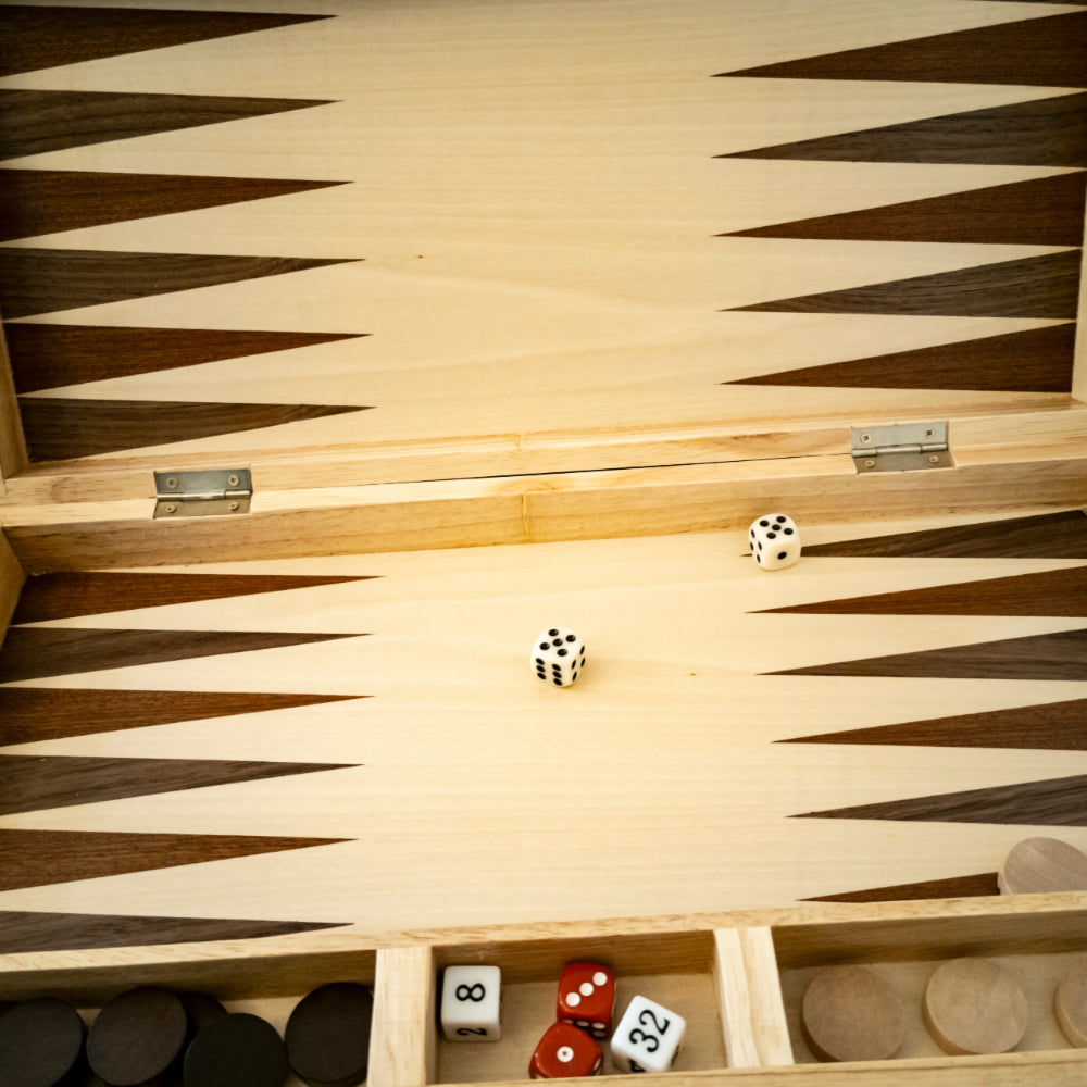 LPG: Backgammon - Wooden Case (45cm) Board Game