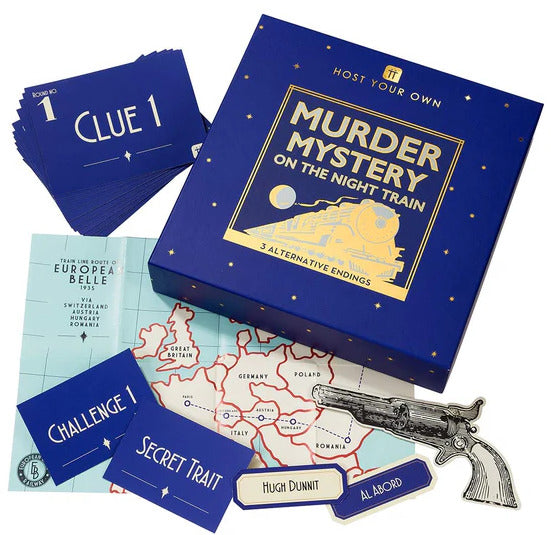 Host Your Own Murder Mystery on the Train Board Game