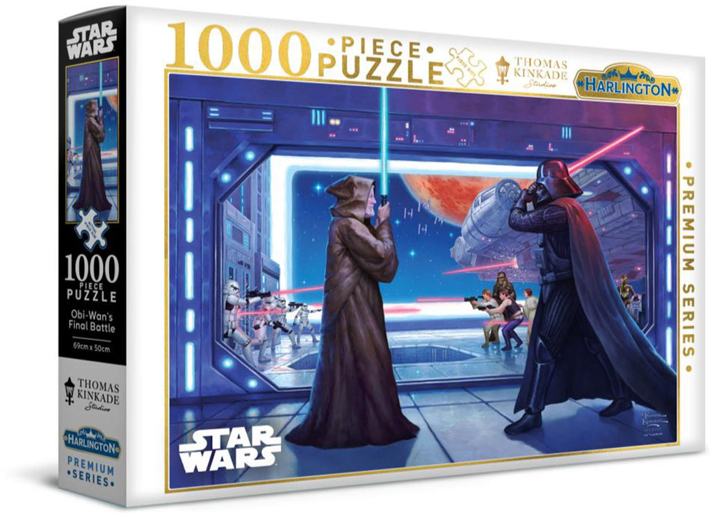 Harlington: Obi-Wan's Final Battle - Star Wars Puzzle (1000pc Jisgaw) Board Game