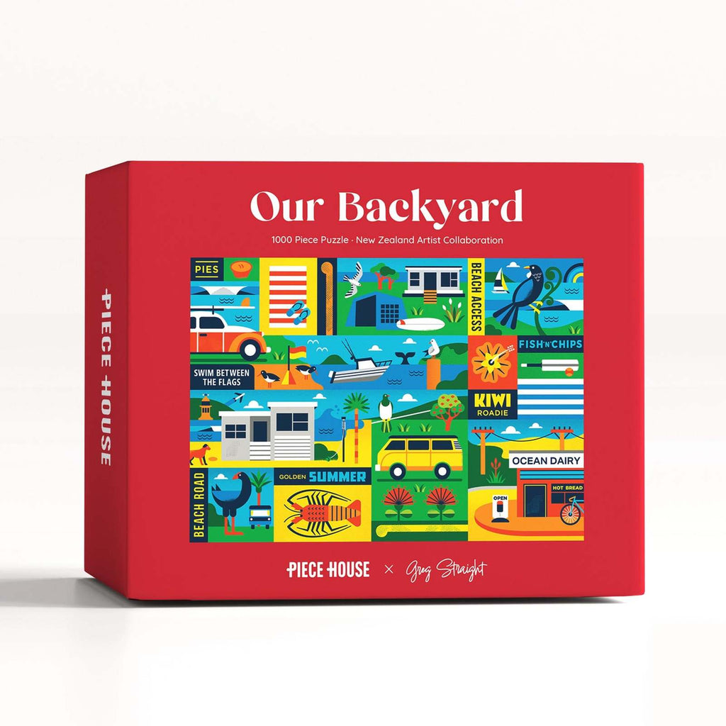 PieceHouse: Our Backyard Puzzle (1000pc Jigsaw) Board Game