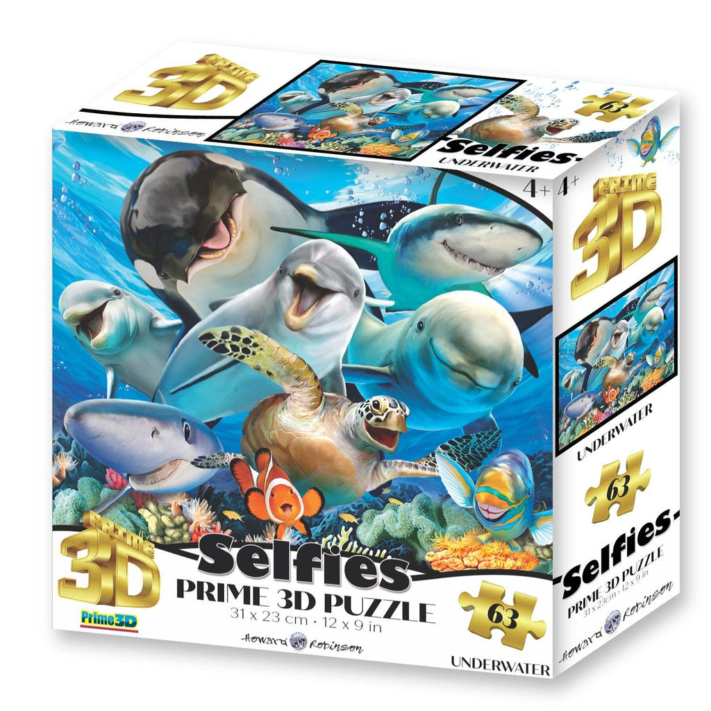 Prime 3D: Underwater Selfie (63pc Jigsaw) Board Game