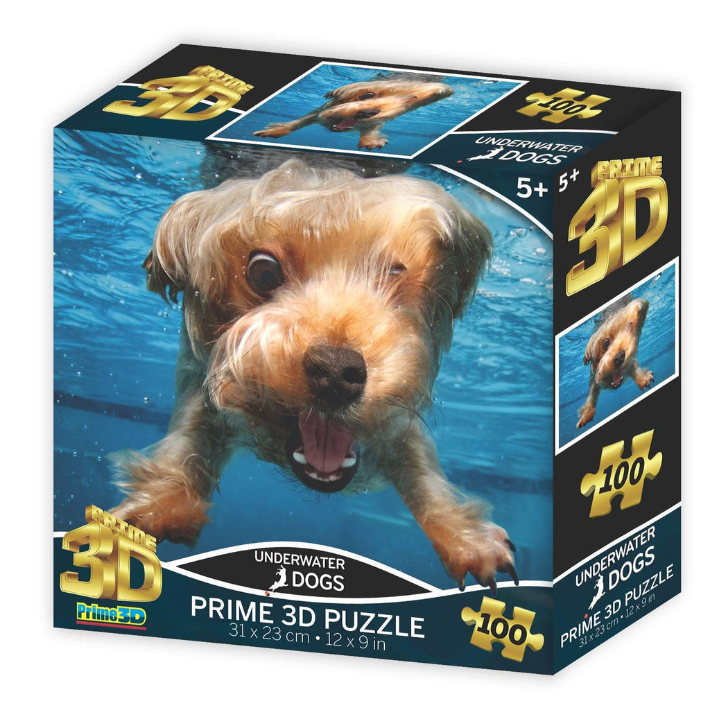 Prime 3D: Underwater Dogs (100pc Jigsaw) Board Game