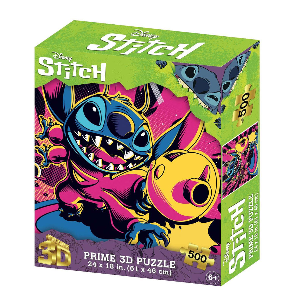 Prime 3D: Stitch in Space Puzzle (500pc Jigsaw) Board Game