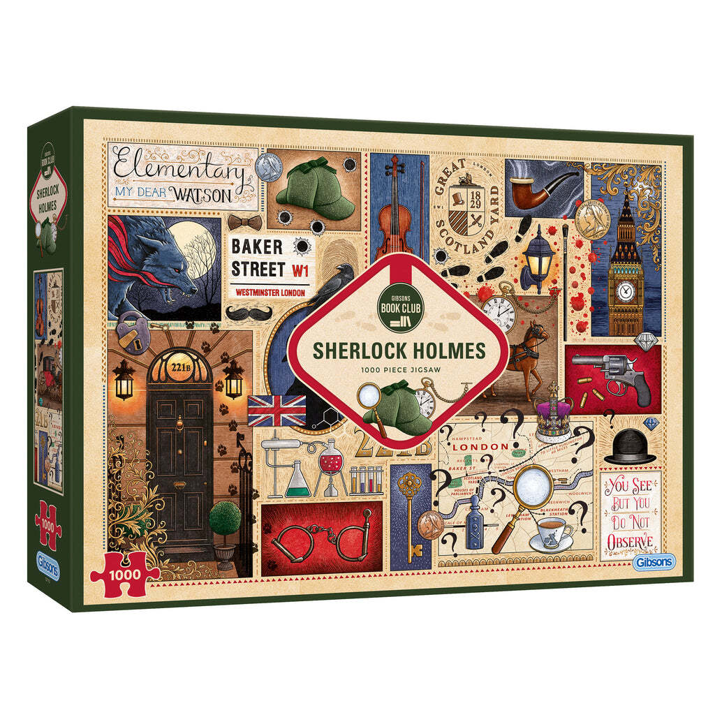 Gibsons: Book Club Sherlock Holmes Puzzle (1000pc Jigsaw) Board Game