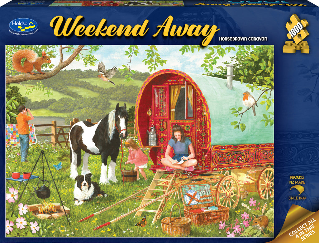 Holdson: Horsedrawn Caravan - Weekend Away Puzzle (1000pc Jigsaw) Board Game