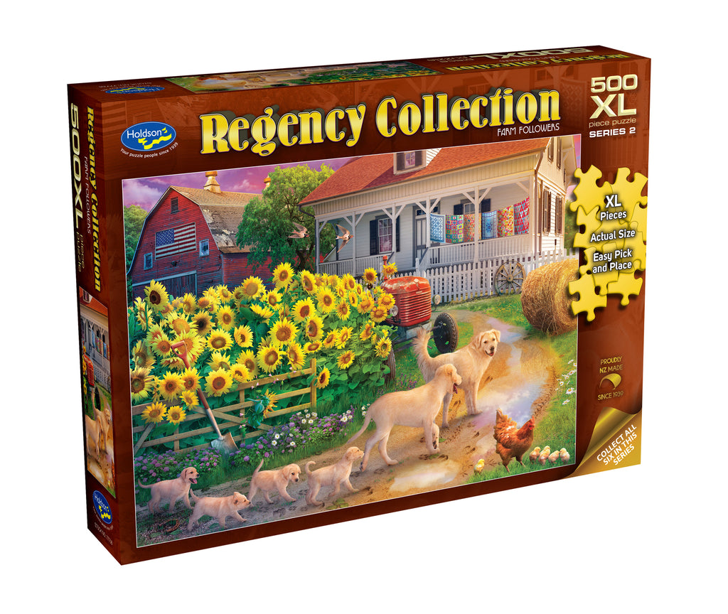 Holdson: Farm Followers - Regency Collection XL Piece Puzzle (500pc Jigsaw) Board Game