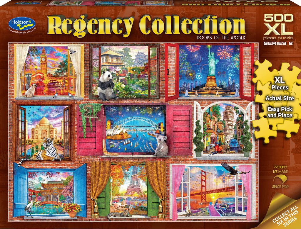 Holdson: Doors Of The World - Regency Collection XL Piece Puzzle (500pc Jigsaw) Board Game