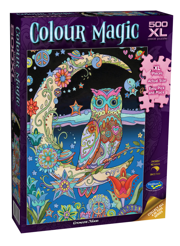 Holdson: Crescent Moon - Colour Magic - XL Piece Puzzle (500pc Jigsaw) Board Game