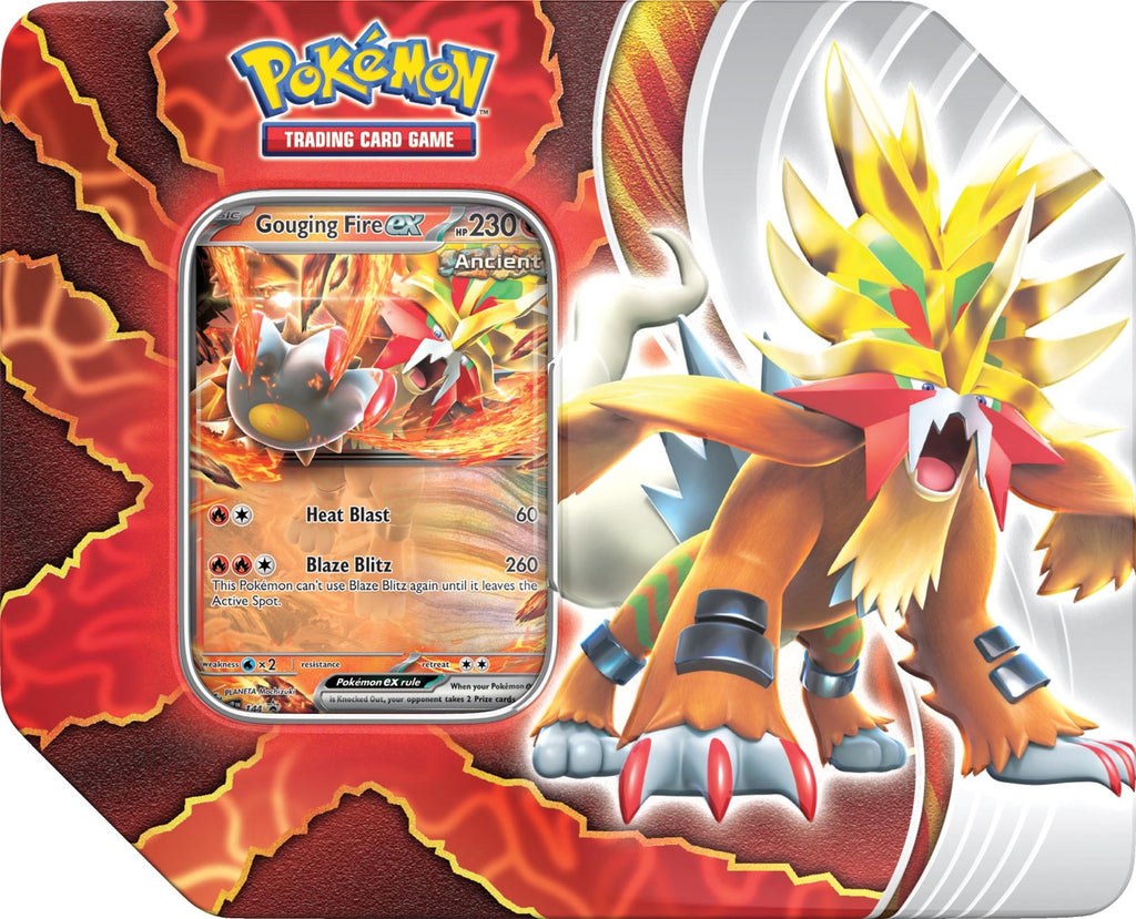 Pokemon TCG - Paradox Destinies Tin (Gouging Fire ex)