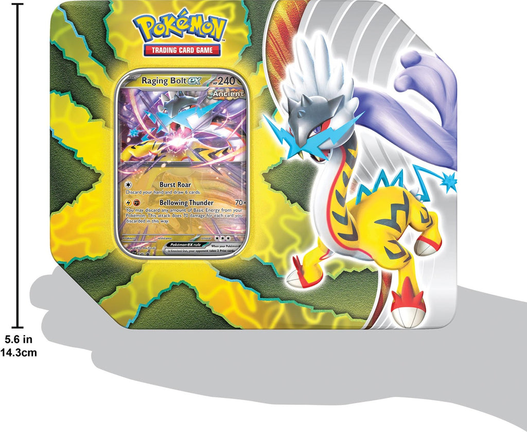 Pokemon TCG - Paradox Destinies Tin (Raging Bolt ex)