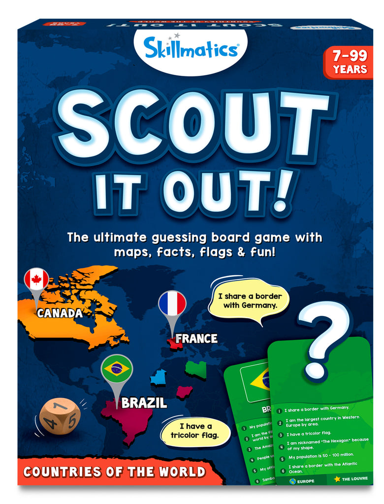 Skillmatics: Scout it Out! - Countries of The World Board Game