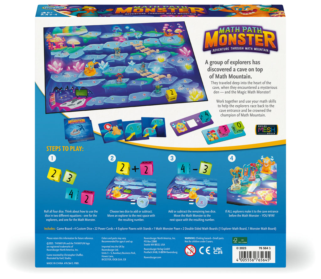 ThinkFun: Math Path Monster Board Game