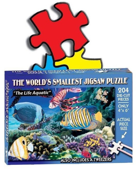 World's Smallest: The Life Aquatic - Tiny Piece Puzzle (204pc Jigsaw) Board Game