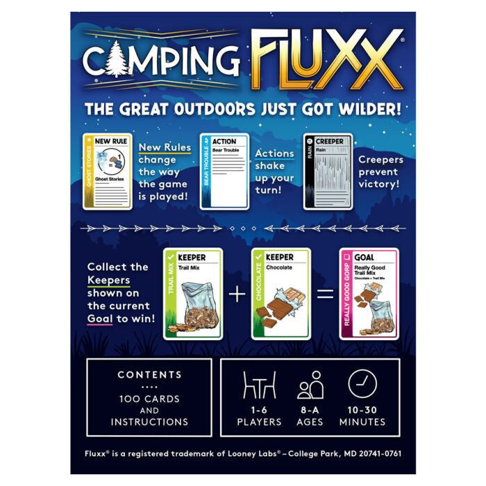 Camping Fluxx Board Game