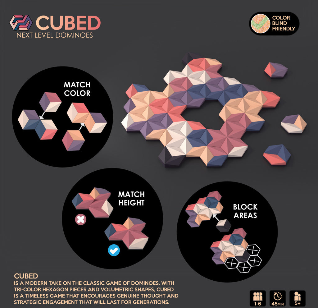 CUBED - Next Level Dominoes Board Game