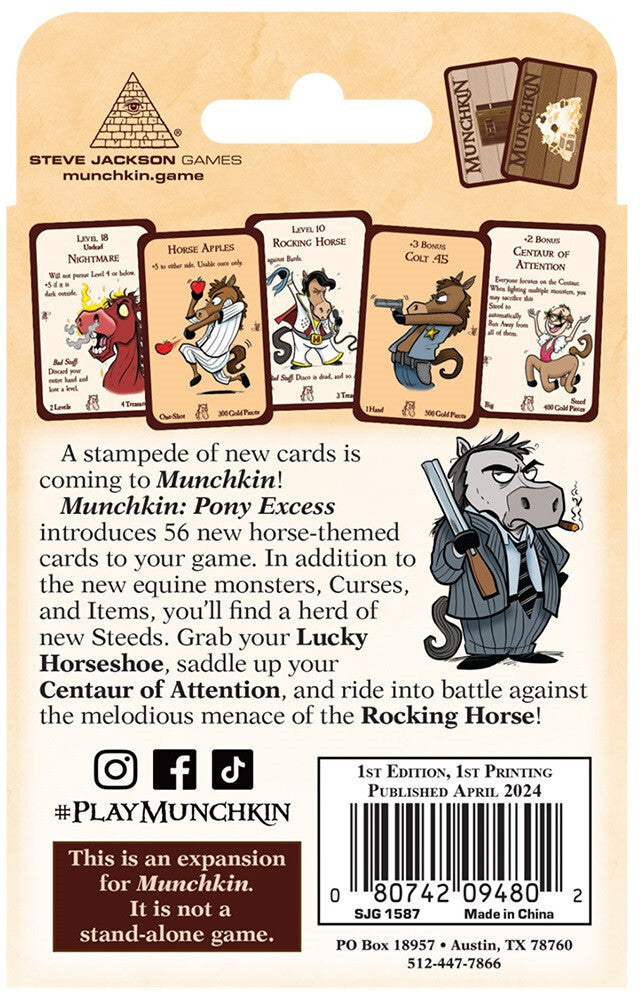 Munchkin - Pony Excess Board Game Expansion