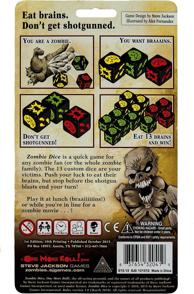 Zombie Dice Board Game