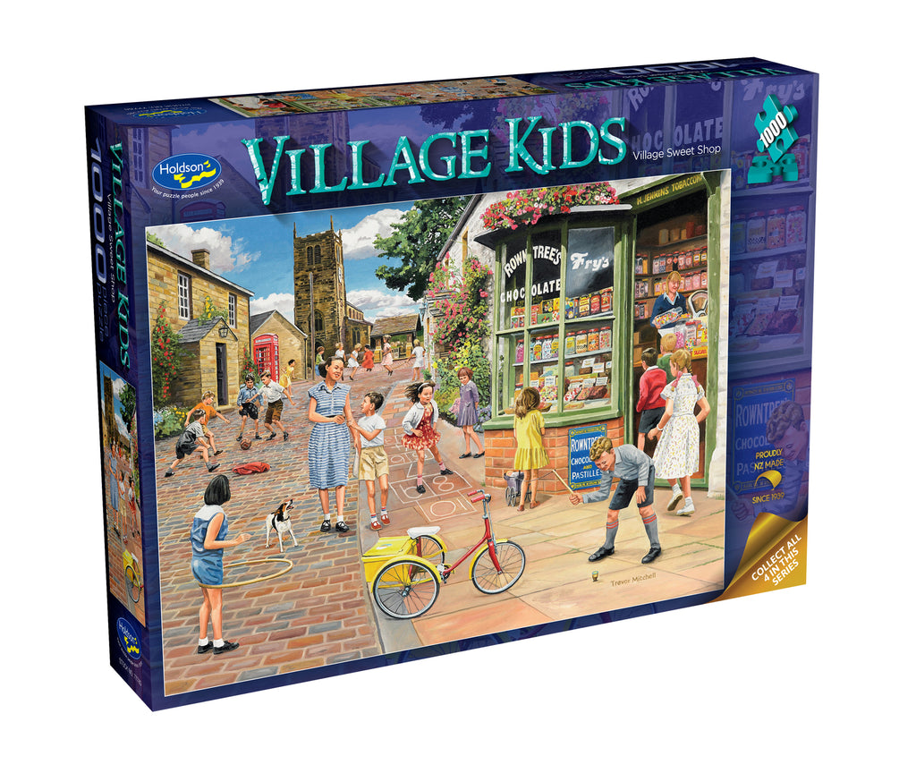 Holdson: Village Sweet Shop - Village Kids Puzzle (1000pc Jigsaw) Board Game