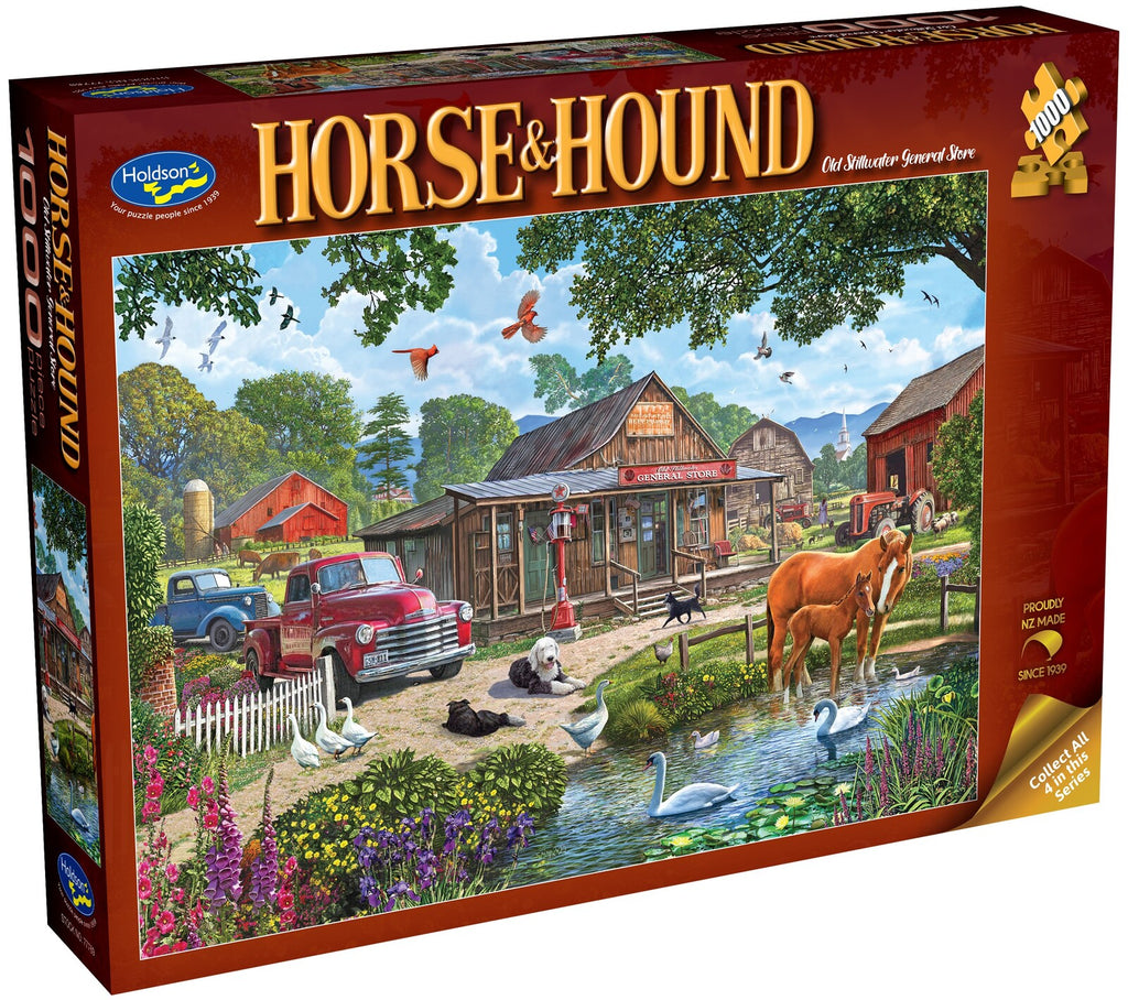 Holdson: Old Stillwater General Store - Horse & Hound Puzzle (1000pc Jigsaw) Board Game